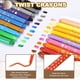 thumbnail image 3 of Crayones Uxcell Twistable, Set de Crayones Gel Acuarelables Lavables Suaves para Dibujo de Artes, Proyecto de Manualidades, Suministros de Coloreado, Regalo (Marrón, Paquete de 11), 3 of 6