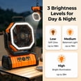 thumbnail image 3 of WLRETMCI Portable Camping Fan with LED Light 20000mAh Rechargeable Battery Powered Fan with Remote and Timer for Tent, RV, Travel & Emergency Use, 3 of 9