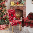thumbnail image 1 of Feltree Christmas Dining Chair Cover Chair Back Cover Removable Washable Chair Protector Suitable for Christmas Family Restaurant Kitchen, 1 of 8