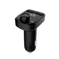 thumbnail image 3 of Cargador de coche de llamada manos libres, receptor de radio transmisor FM inalámbrico Bluetooth, adaptador estéreo de música de audio Mp3, USB dual, 3 of 5