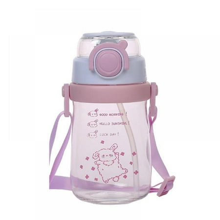 

Water Bottle Food Grade Transparent with Lid And Straw for Sports