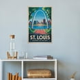 thumbnail image 4 of Vintage St. Louis Cityscape Retro U.S. Tourism with Iconic Arch & Mississippi River Canvas Poster, 4 of 8