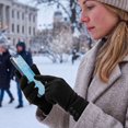 thumbnail image 6 of BadPiggies Women's Winter Warm Gloves with Sensitive Touch Screen Texting Fingers Fleece Lined Windproof Driving Gloves (Black), 6 of 7