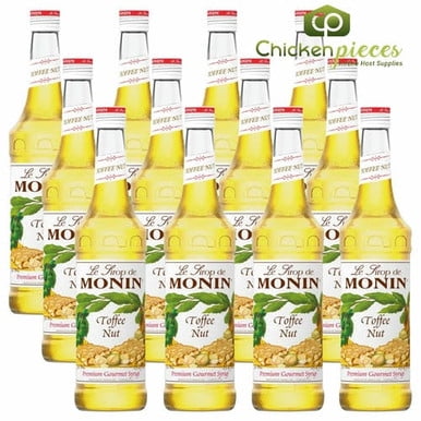 Monin Premium Toffee Nut Syrup, Buttery Toffee & Toasted Nut Gourmet Glaze, 750 mL (25.4 oz) Glass Bottle (12/Case Bulk)