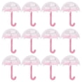 thumbnail image 1 of 12 cajas de plástico con forma de paraguas para dulces, para decoración de bodas, fiestas, color rosa, 1 of 14
