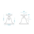 thumbnail image 3 of Yeacher Sensor Human Body Motion Sensor Base Holder 360掳 Rotation for Mijia Human Body Sensor Smart Home Supplies, 3 of 5