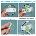thumbnail image 5 of Uxcell Silicone Spill Stopper Accessories for Straw Cup 2.0 40oz/ 30oz, Green Set of 6, 5 of 6
