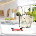 thumbnail image 6 of IAUYY Dish Drying Mat Dish Drying Mat Microfiber Kitchen Mats Large Counter Absorbent Dish Pad Drainer Rack Cute Red Devil Mask, 6 of 8