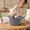 Gray, variant on Woven Storage Basket Round Braided Organizer Bin For Small Household Item Storage