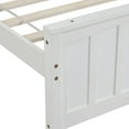 thumbnail image 2 of Cterwk Wood Platform Bed Twin Size Platform Bed, White, 2 of 9