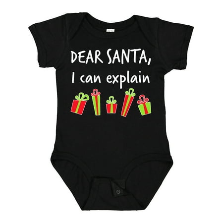 

Inktastic Dear Santa I Can Explain... Gift Baby Boy or Baby Girl Bodysuit