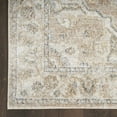 thumbnail image 3 of HomeRoots 5' X 7' Beige Oriental Power Loom Washable Area Rug, 3 of 5