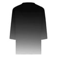 thumbnail image 5 of XMHJSMD Womens Tops 3/4 Sleeve Summer Print Plain Travel Cute Tops V Neck Slim Fit Half Sleeve Tshirts Shirts Spring Blouse(Black,Xxl), 5 of 5