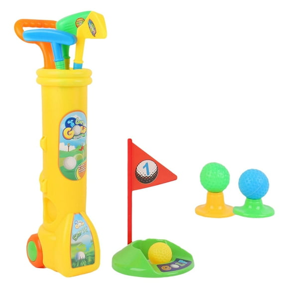 Juego de palos de golf para niños perfecl Juguete educativo interactivo amarillo