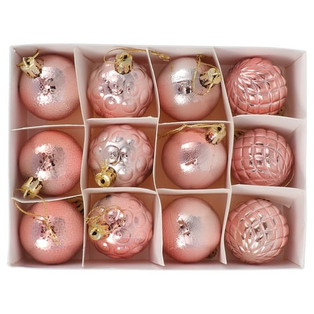

12Pcs Christmas Decorative Pendants Christmas Balls Xmas Tree Pendants