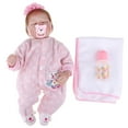 thumbnail image 4 of Silicona 22 pulgadas Reborn Sleeping Kids Appease Toy de cumpleaños de Navidad Macarena Muñeca Reborn de silicona, 4 of 8