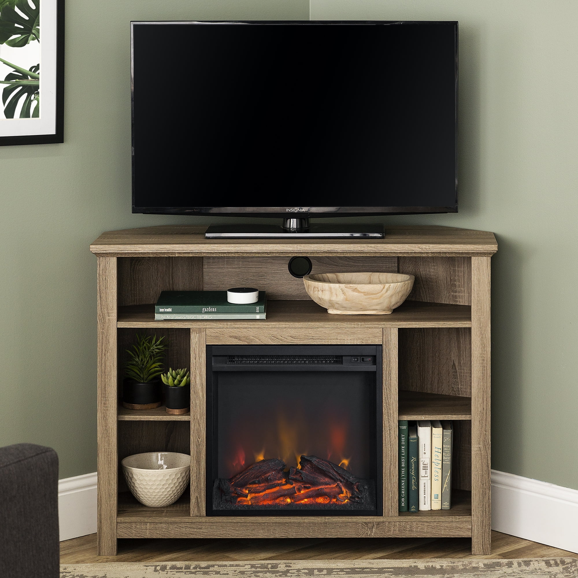 Manor Park Tall Corner Fireplace TV Stand for TVs up to 50