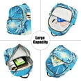 thumbnail image 5 of Airplanes in Sky Travel Laptop Backpack Casual Daypack Lightweight Bookbag Compartment for Business, 5 of 7