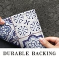 thumbnail image 6 of Blue Ethnic Geometric Patchwork Pattern Door Rugs,Washable Non Slip Door Mats Indoor,Decorative Door Mats,Entry Mat Indoor for Entrance,Bedroom,Kitchen,Bathroom,17"x30", 6 of 6