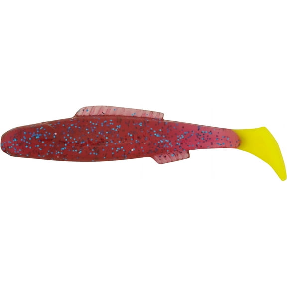 H&H CMR10-92 Cocahoe Minnow 3" Purple And Blue Glitter And Chartreuse Tail