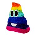 thumbnail image 3 of Rainbow Swirl Emoji Party Pinata, Traditionally Handcrafted, 3 of 10