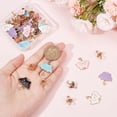 thumbnail image 5 of 40pcs Enamel Cat Pendants 10 Style Golden Umbrella Charms Summer Theme Charms Hanging Dangle Charms Jewelry Making Charms Supplies for Crafts Bracelet Earrings Mixed Color, 5 of 6