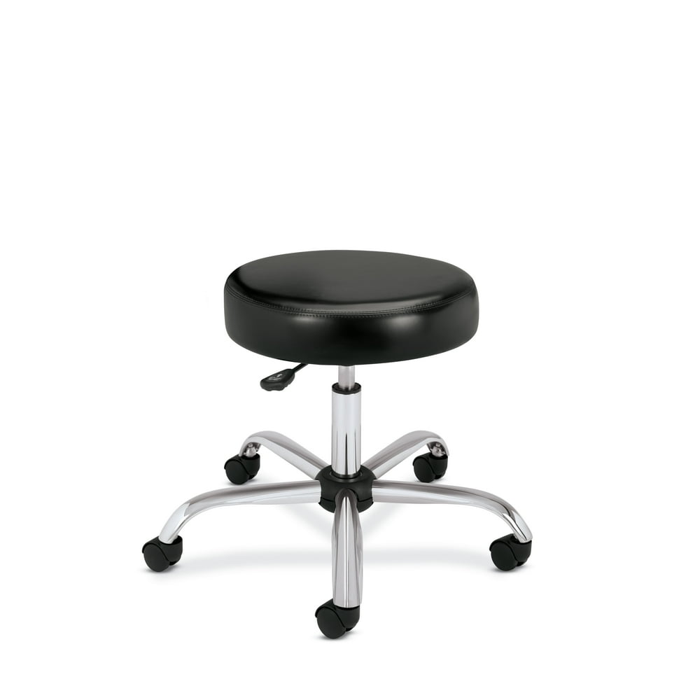 HON Medical Stool Vinyl Backless Exam Stool, Black (HMTS01) Walmart
