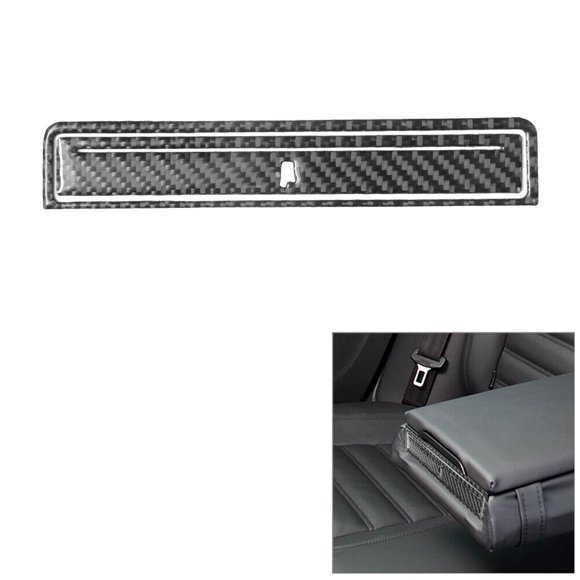Real Bright Soft Car Interior Carbon Fiber Sticker DecorationFor Volkswagen Passat 2006-11 Carbon Fiber Interior Rear Seat Armrest CoverAuto Car Protection Interior Accessories