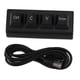 thumbnail image 1 of 4 Keys Programmable Keyboard, NKRO Compatible, Red Switch, Ctrl, CV, Enter, Mini Mechanical Keyboard for Gaming, Office, Media, Black, 1 of 4