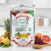 Nopalina Flax Seed Plus Fiber, Omega 3-6-9 Supplement 16 oz Bag