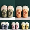 thumbnail image 4 of Baby Toddler Sock Shoes TPE Sole Non-Skid Indoor/Outdoor Toddler Slipper Cotton Mesh Breathable Lightweight Sock Shoes for Infant Girls Boys, 4 of 5