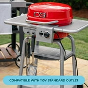 Charbroil Bistro Pro with Heat Thermometer, Warming Rack, Portable, Digital Display, Storage Rack