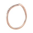 thumbnail image 2 of Bague Éternité Unique pour Femmes en Or Rose Massif 18K avec Diamant Naturel Rond de 0,20 Carat Taille 8.5, 2 of 7