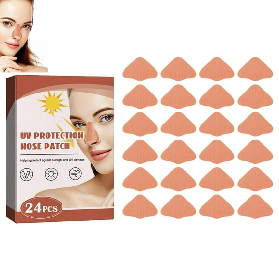 48pcs Outdoor Nose Plaster, Sun Nose Patch, Outdoor Nose Strips, Nose Protection Sun Protection for Summer, Sports Sun Protection Nose Strips, Nose Sun Protection Nose Protection