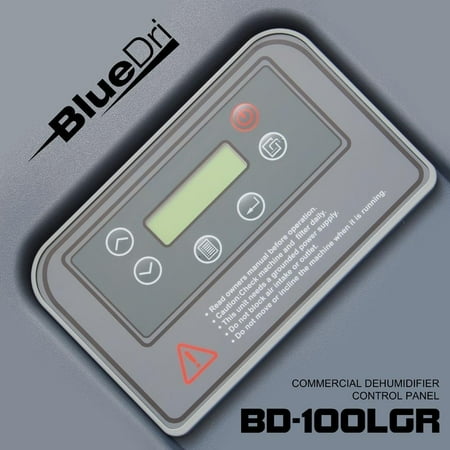 BlueDri BD-100LGR Blue Commercial Dehumidifier for Water Damage Restoration Flood Moisture Mold Removal Water Treatment Janitorial Use