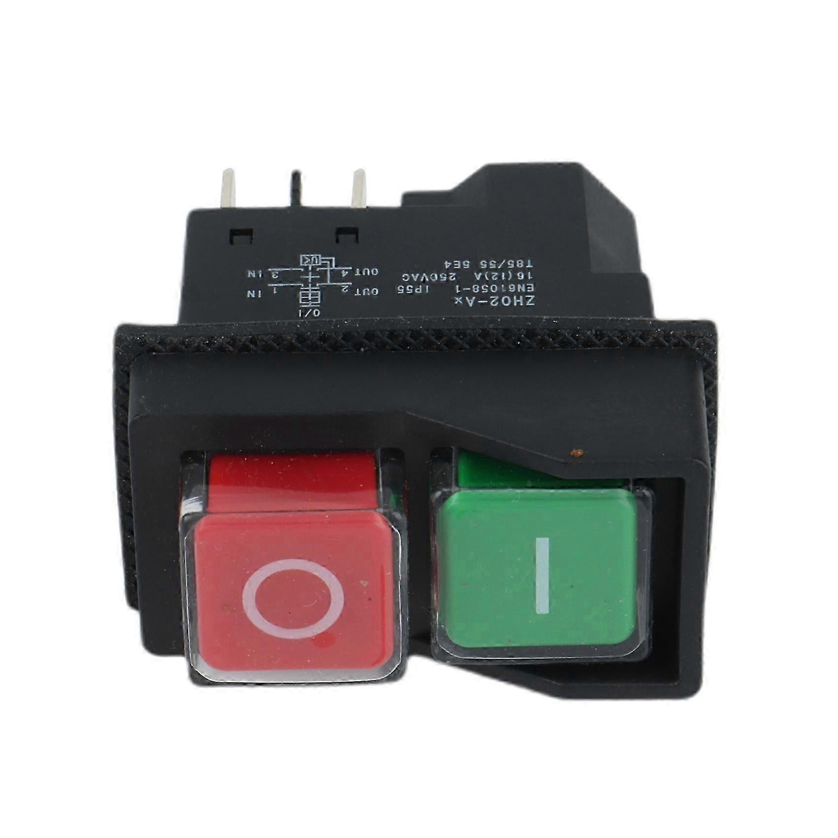 250V 16A Waterproof Magnetic on Off Switch KLD28 Start Stop Magnetic on ...