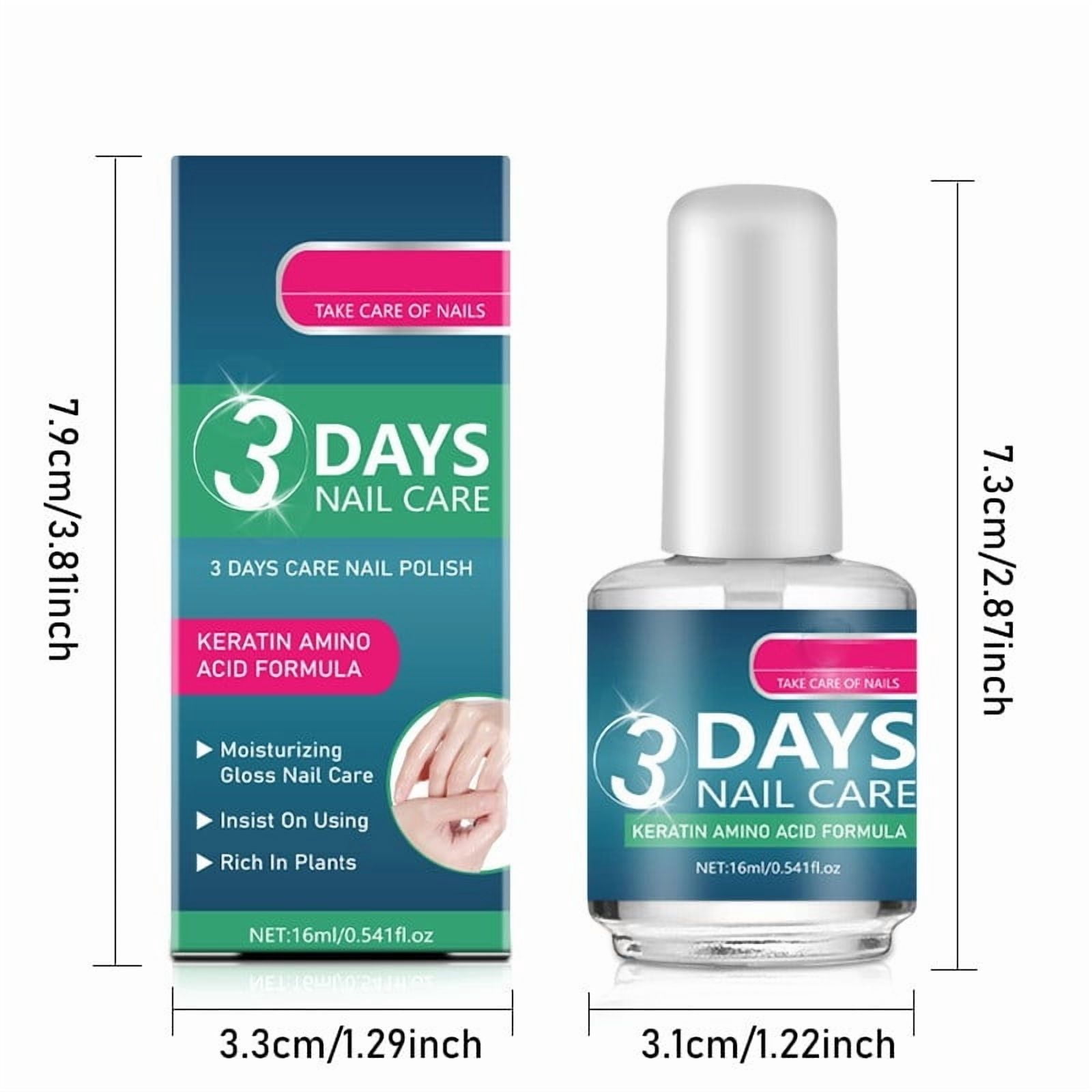Clear Nail Polish 16ml, Quick Drying Top Coat and Base Coat, Nourishing Nail Care with Long Lasting Shine, Versatile Nail Care Solution