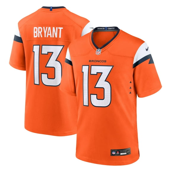 Men's Nike Pat Bryant Orange Denver Broncos Team Game Jersey