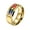 Gold, variant on Men Stainless Steel Ring LGBT Pride Rainbow Statement Rings LGBTQ 8MM Rainbow Cubic Zirconia Wedding Bands Black Size 11