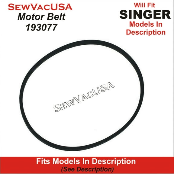 Singer Generic Motor Belt 193077 Fits 15, 66, 99, 200, 300 Class & More See Description
