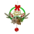 thumbnail image 1 of Corona de Navidad iluminada, adorno de corona de invierno iluminada, corona de letrero navideño para decoración de ventana interior y exterior de, 1 of 8
