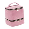 thumbnail image 4 of Milaget Nail Polish Storage Bag Carrying Case Dustproof Large with Handle Organizer Box for Lipstick Perfume Nail Kit Supplies Makeup Pink, 4 of 8