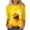 Yellow, variant on SHE IS Womens 3/4 Sleeve Tops, Womens Long Sleeve T Shirts Loose Fit Graphic Crew Neck Tops for Women Long Sleeve Long Sleeve Shirts for Women Plus V-Neck Basic Tshirts Shirts for Women Cotton