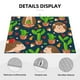 thumbnail image 3 of Fotbe Cute Hedgehogs Cactus Blue Alfombrilla de Secado para Cocina con Estampado, 18x24 Pulgadas, 3 of 7