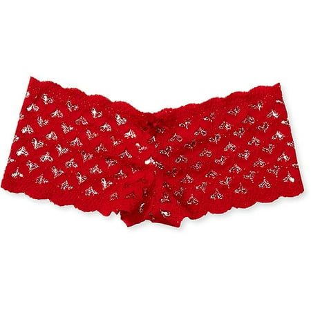 Secret Treasures - Heart Lace Boy-Short Panty