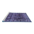 thumbnail image 2 of Ahgly Company Machine Washable Indoor Rectangle Persian Blue Traditional Area Rugs, 3' x 5', 2 of 4