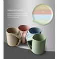 thumbnail image 3 of Eco-Friendly Cup, Wheat Straw, Lightweight Biodegradable Mug, Plastic Coffee Mug, Beverage Cup, 3 of 5