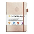 thumbnail image 1 of HLONK Password Book  English Address Book  Telephone Book -border Dedicated Notebook Address Book with Alphabetical Tabs  Hardcover Telephone Book Address Organizer Record with Pocket, 1 of 7