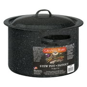 Granite-Ware 7.5 Quart Black Stock Pot