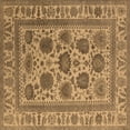 thumbnail image 1 of Ahgly Company Indoor Square Oriental Brown Traditional Area Rugs, 3' Square, 1 of 4